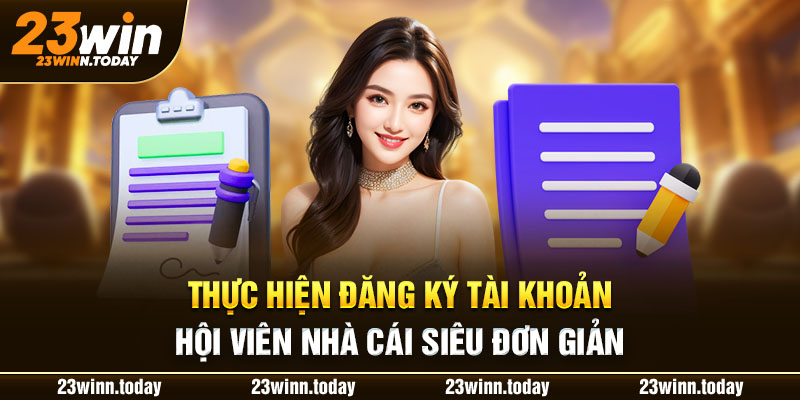 Thực hiện đăng ký tài khoản hội viên nhà cái siêu đơn giản