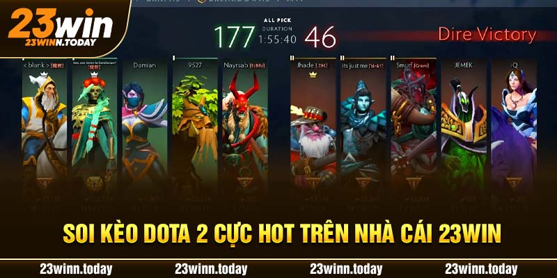 Soi kèo DOTA 2 cực hot trên nhà cái 23WIN