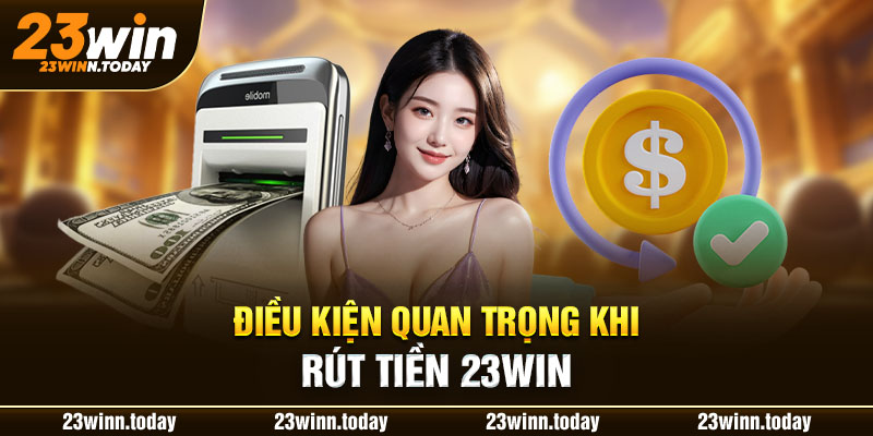 Điều kiện quan trọng khi rút tiền 23WIN