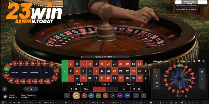 Roulette 23WIN hấp dẫn với việc dự đoán kết quả của vòng quay nhỏ