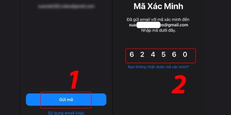 Xác minh danh tính thông qua tin nhắn Email 